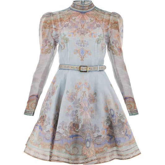 Zimmermann eden mini dress with belt Dresses Zimmermann