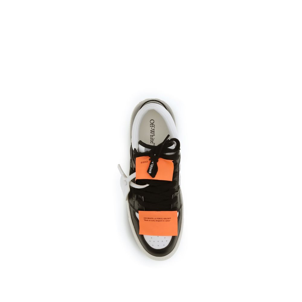 Off-White Multicolor Cotton Low Top Sneakers