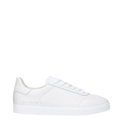 Givenchy White Leather Low Top Sneakers