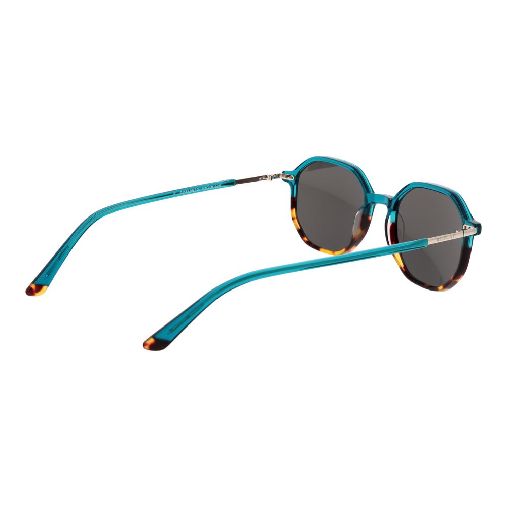 Replay Turquoise Plastic Sunglasses