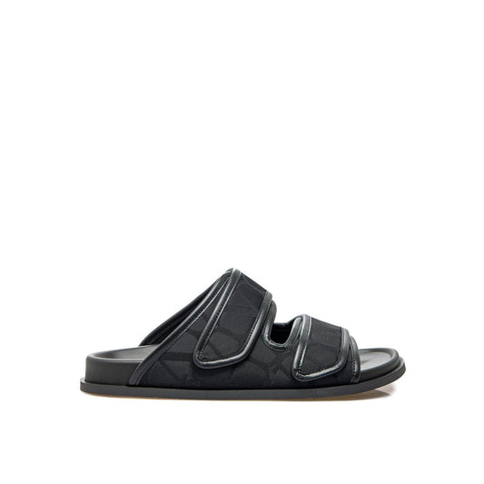 Valentino Garavani Black Fabric Sandals