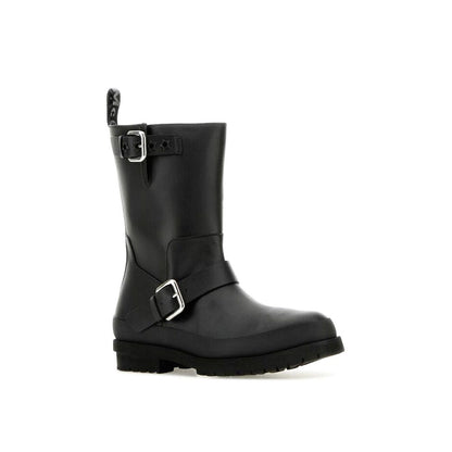 Stella McCartney Black Polyester Lace-Up Boots