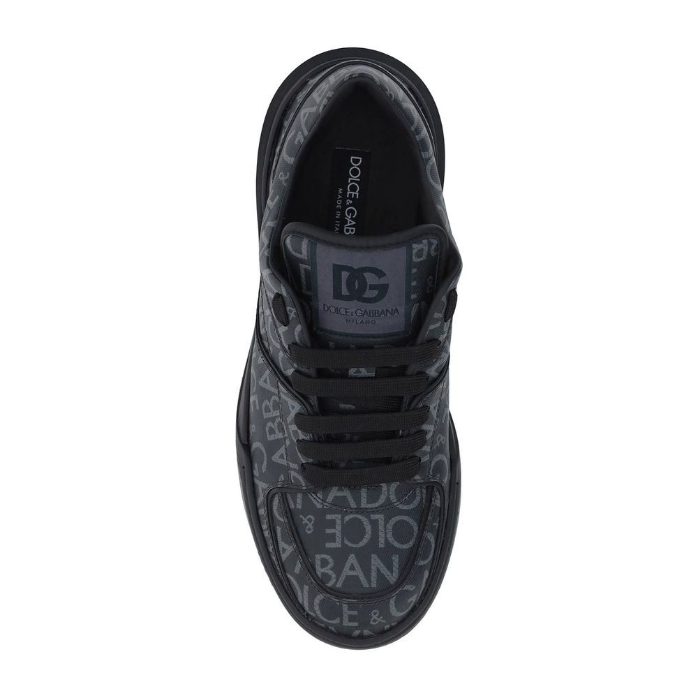 Dolce & Gabbana Black Cotton Sneakers