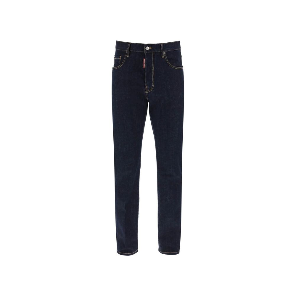 Dsquared² Blue Cotton Straight-Leg Jeans 1728,44,75611013280,Blue,Clothing,Dsquared²,Jeans Denim - Clothing,Men,New with tags,Straight-Leg Jeans - Jeans Denim - Clothing