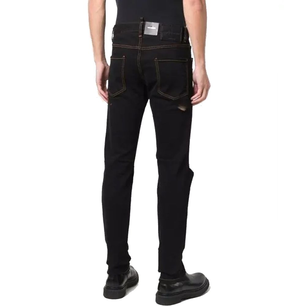 Dsquared² Black Cotton Jeans Denim