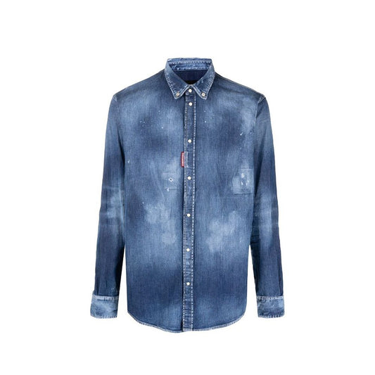 Dsquared² Blue Denim Shirt