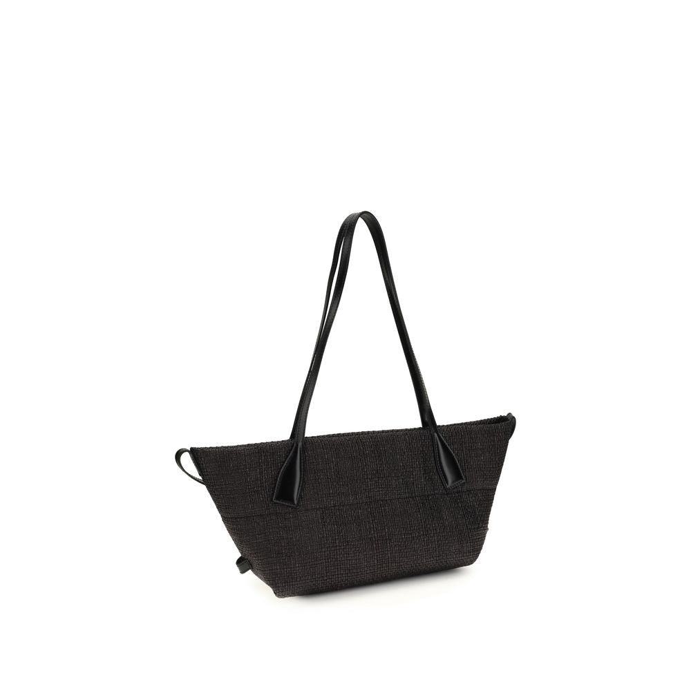 Balmain Black Raffia Shoulder Bag 1728,72470364320,Bags,Balmain,Black,New with tags,Shoulder Bags - Bags,Women