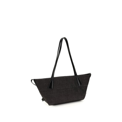 Balmain Black Raffia Shoulder Bag 1728,72470364320,Bags,Balmain,Black,New with tags,Shoulder Bags - Bags,Women