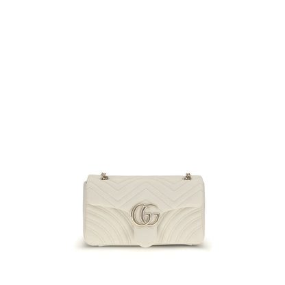 Gucci White Calf Leather Bos Taurus Shoulder Bag