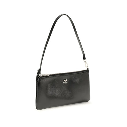 Courrèges Black Cowhide Shoulder Bag 1728,72470364320,Bags,Black,Courrèges,New with tags,Shoulder Bags - Bags,Women