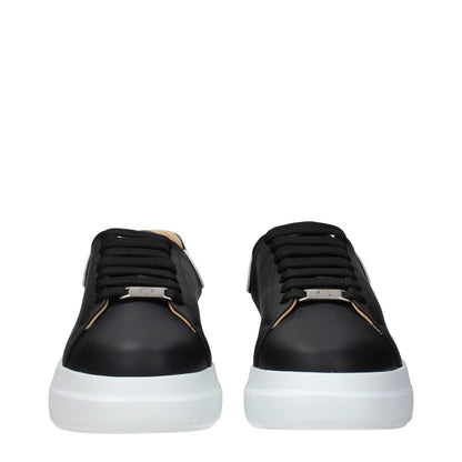 Philipp Plein Black Leather Chunky Sneakers