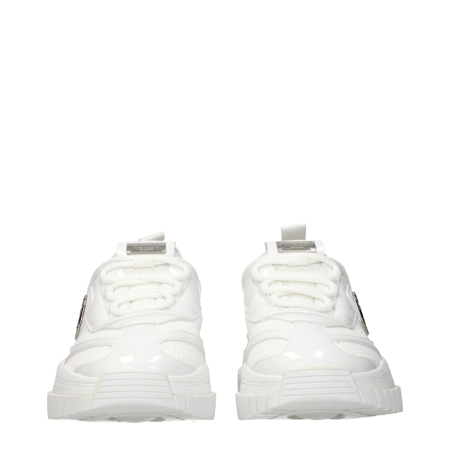 Philipp Plein White Fabric Chunky Sneakers