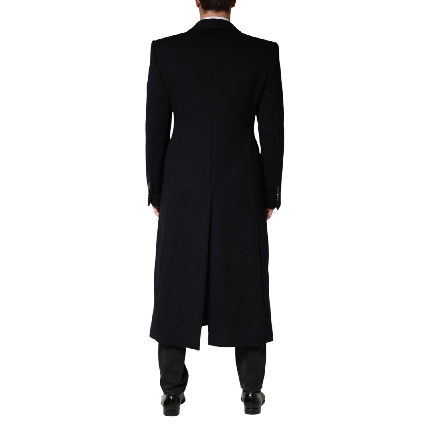 Dolce & Gabbana Black Single Breasted Trench Coat Jacket