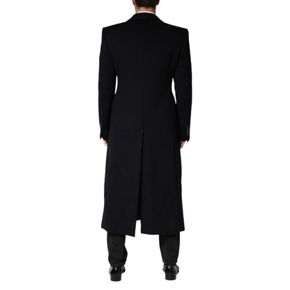 Dolce & Gabbana Black Single Breasted Trench Coat Jacket