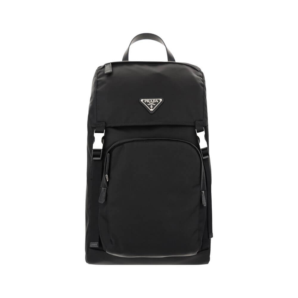 Prada Black Recycled Polyamide Backpack