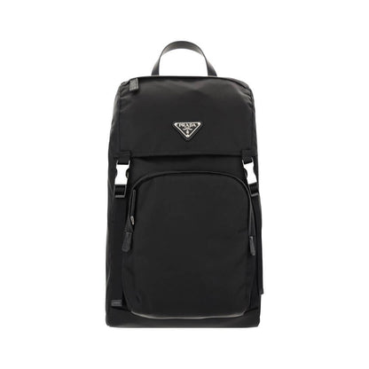 Prada Black Recycled Polyamide Backpack