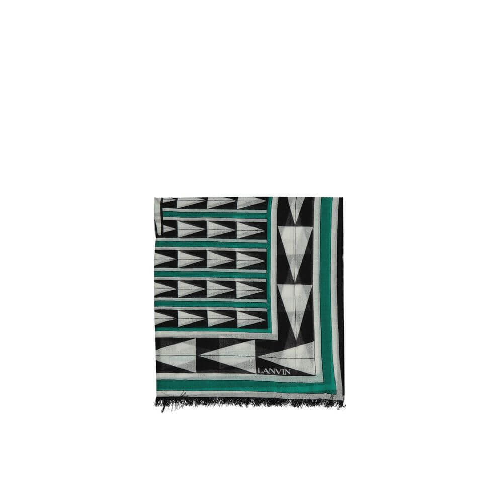 Lanvin Bicolor Wool Scarf