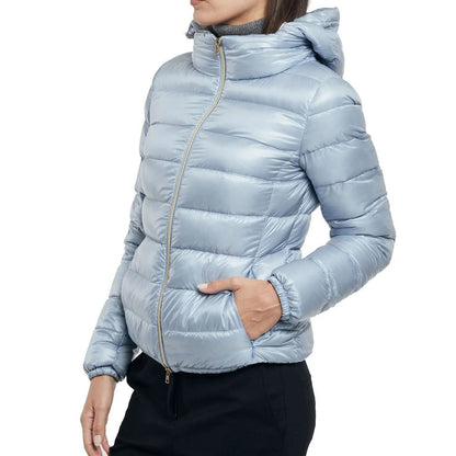 Herno Blue Polyamide Full-Length Jacket