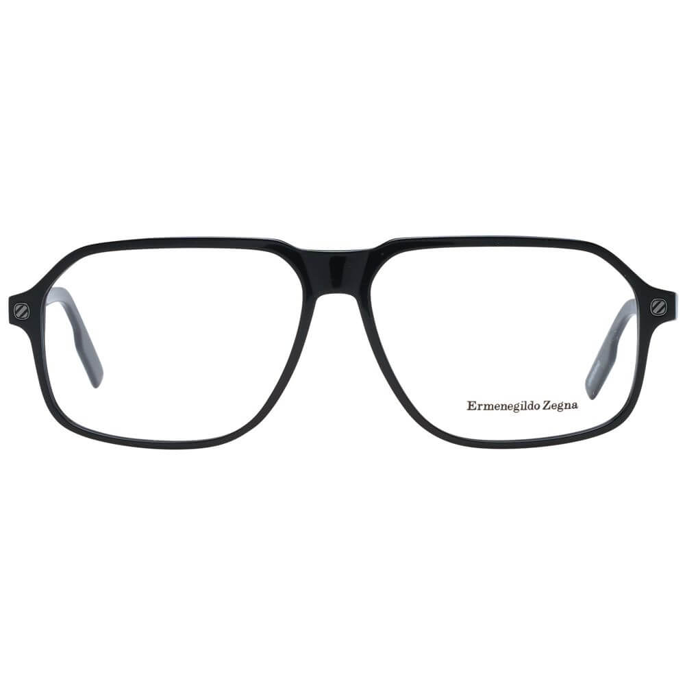 Ermenegildo Zegna Black Plastic Glasses (Frames)