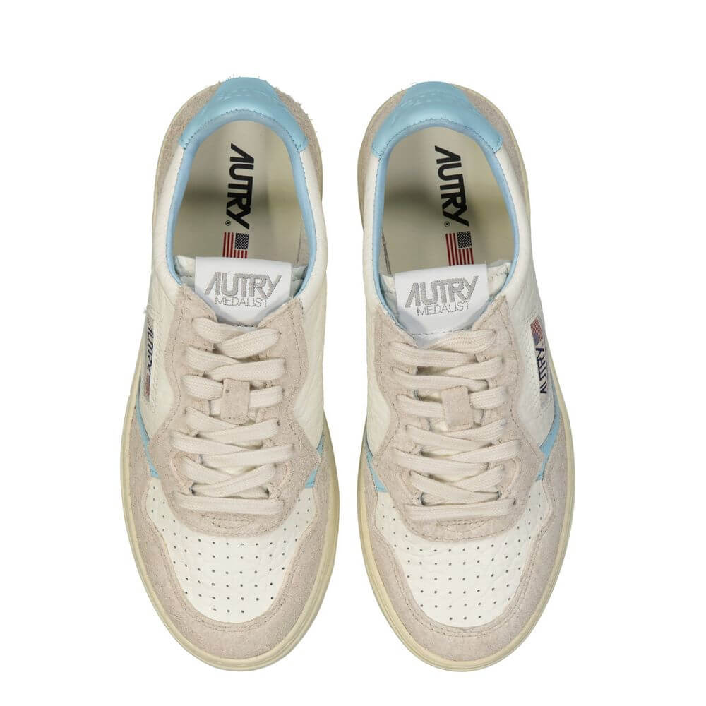 Autry White Leather Low Top Sneakers