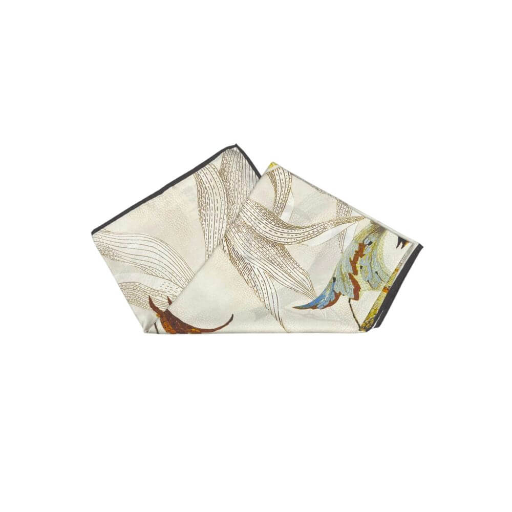 Borbonese White Silk Women Scarf