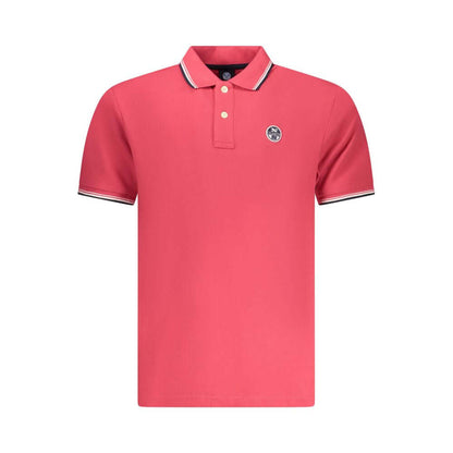 North Sails Red Cotton Men Polo