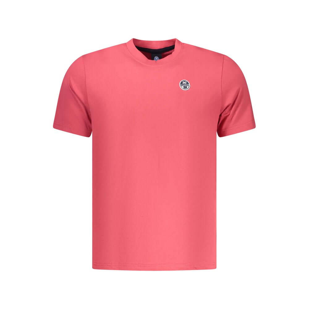 North Sails Red Cotton Men T-Shirt