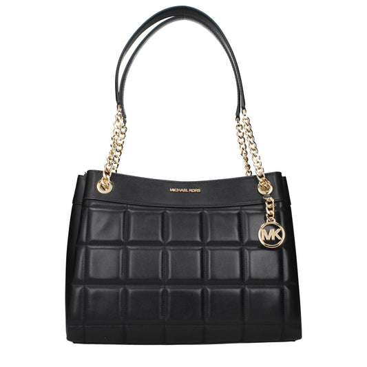 Michael Kors Black Leather Shoulder Bag