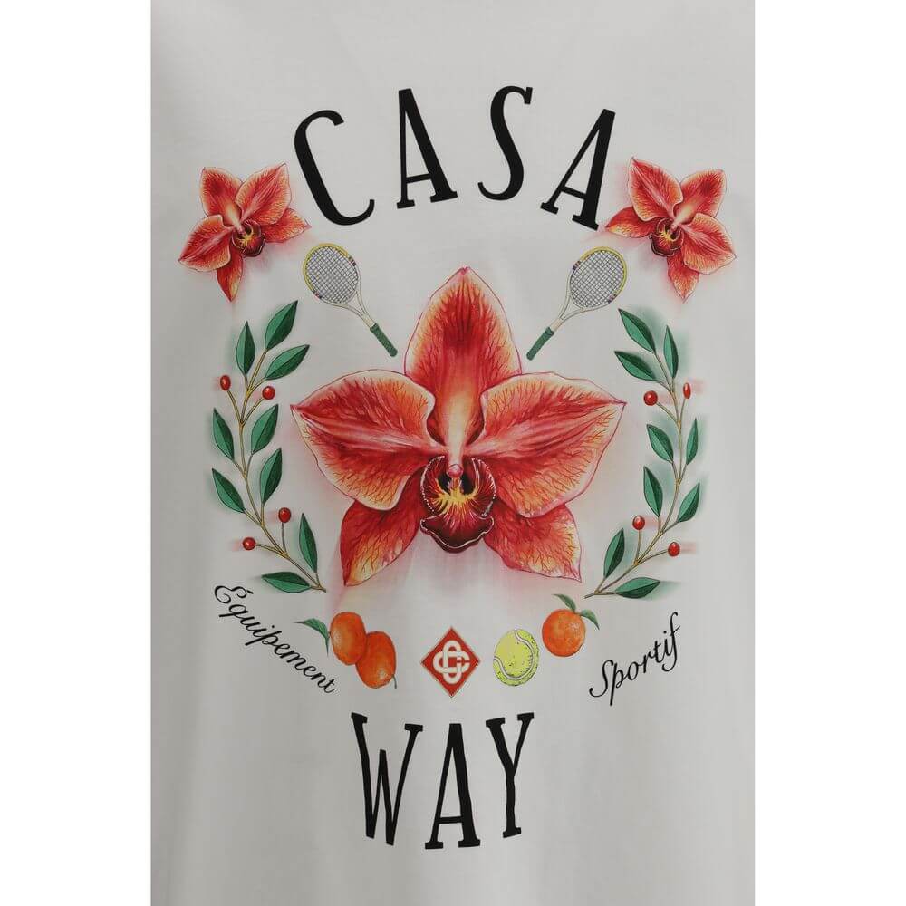 Casablanca White Cotton T-Shirt