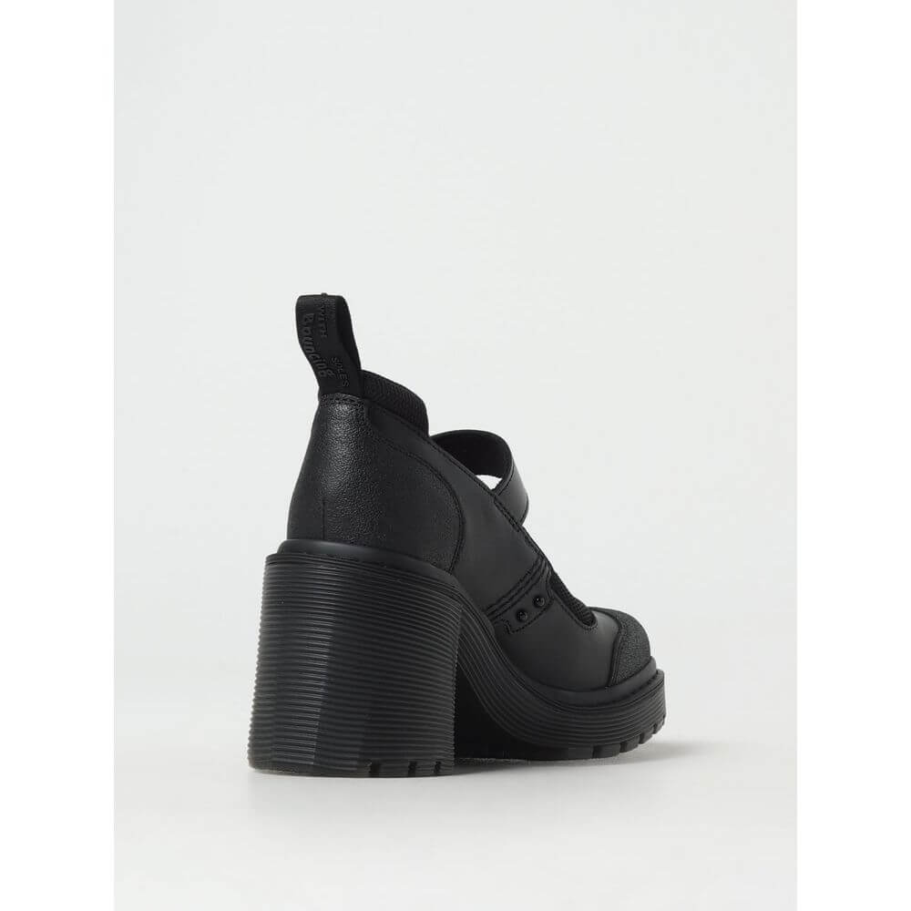 Dr. Martens Black Leather Platform Pumps