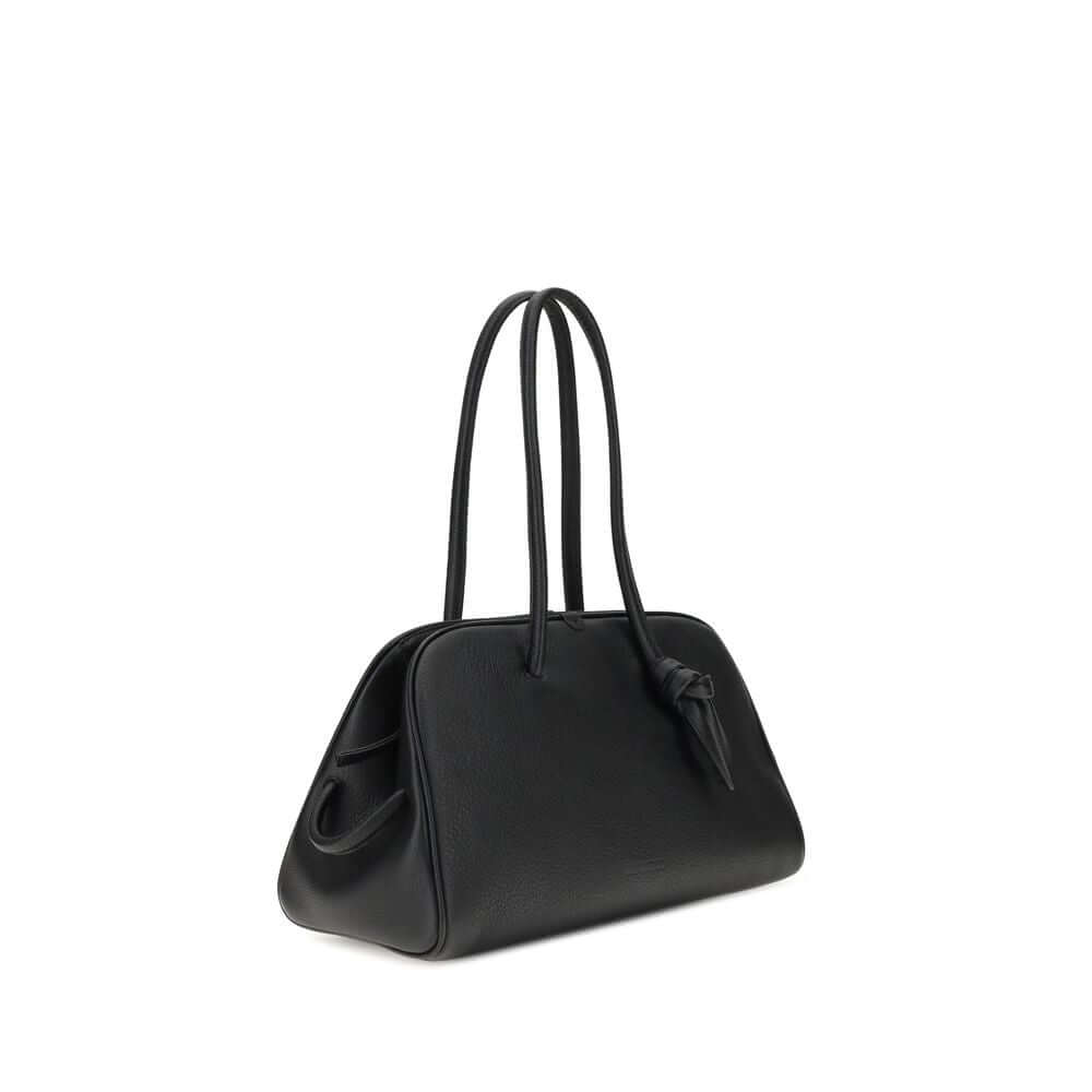 Jacquemus Black Calf Leather Bos Taurus Shoulder Bag