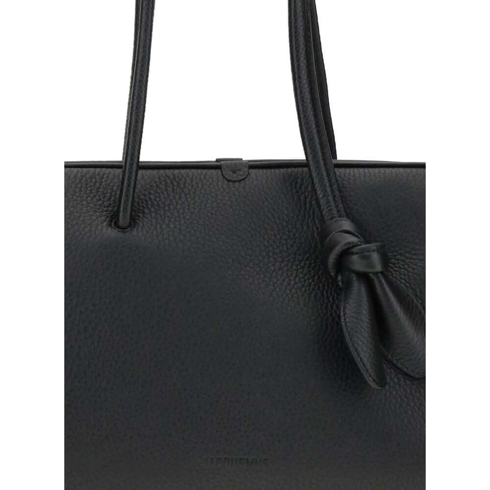 Jacquemus Black Calf Leather Bos Taurus Shoulder Bag