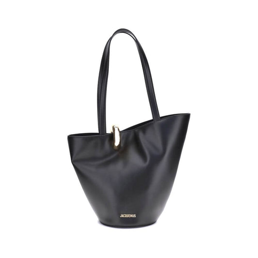Jacquemus Black Calf Leather Bos Taurus Shoulder Bag