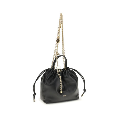Chloé Black Calf Leather Bos Taurus Shoulder Bag