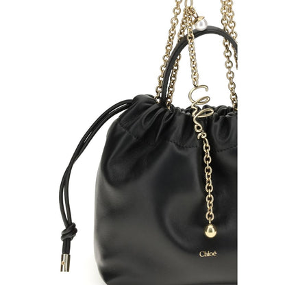 Chloé Black Calf Leather Bos Taurus Shoulder Bag