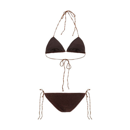 Oséree Brown Elastane Bikini 1728,72470364320,Bikinis - Swimwear - Clothing,Brown,Clothing,M,New with tags,Oséree,S,Swimwear - Clothing,Women