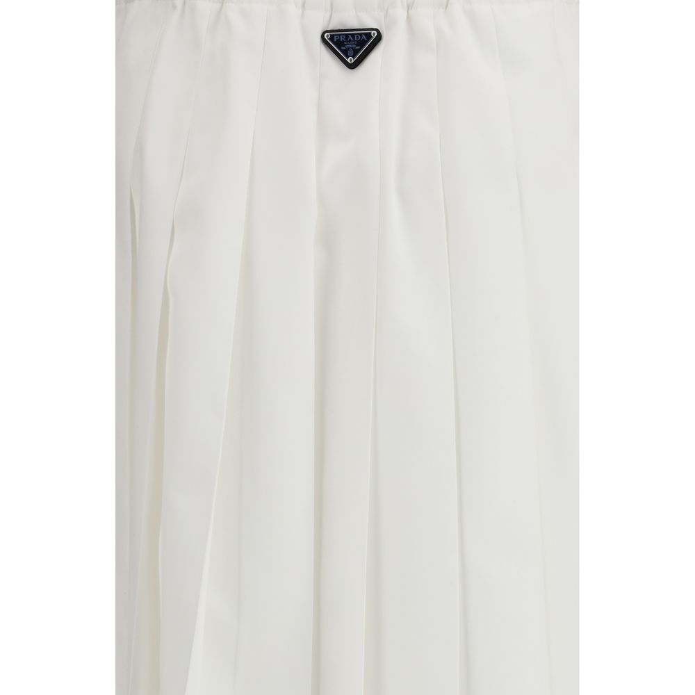 Prada White Cotton Long Skirt 1728,72470364320,Clothing,IT42 | L,Long - Skirts - Clothing,New with tags,Prada,Skirts - Clothing,White,Women
