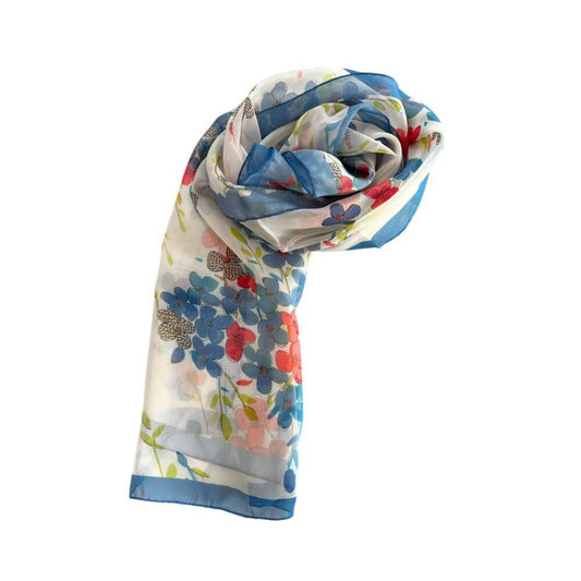 Borbonese White Silk Women Scarf