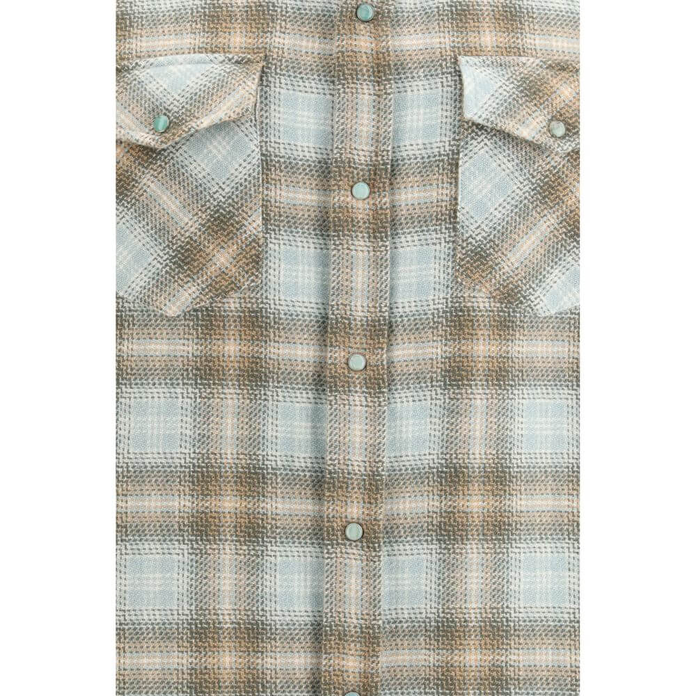 God's True Cashmere Multicolor Cashmere Pattern Shirt