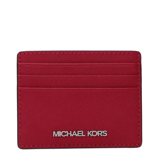 Michael Kors Red Leather Cardholder