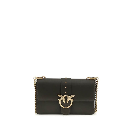 PINKO Bicolor Calf Leather Bos Taurus Shoulder Bag