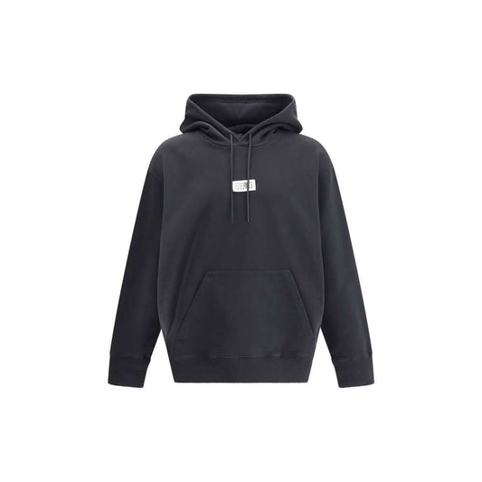 MM6 Black Cotton Sweatshirt