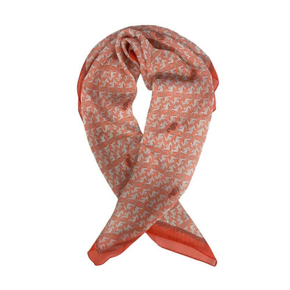 Borbonese Red Silk Women Scarf