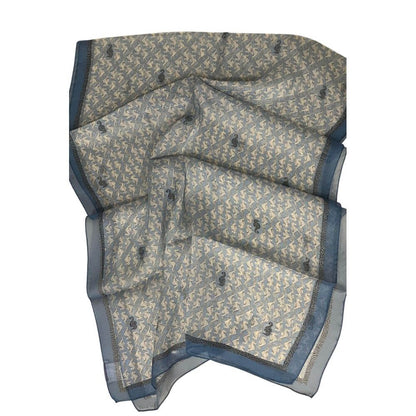 Borbonese Blue Silk Women Scarf