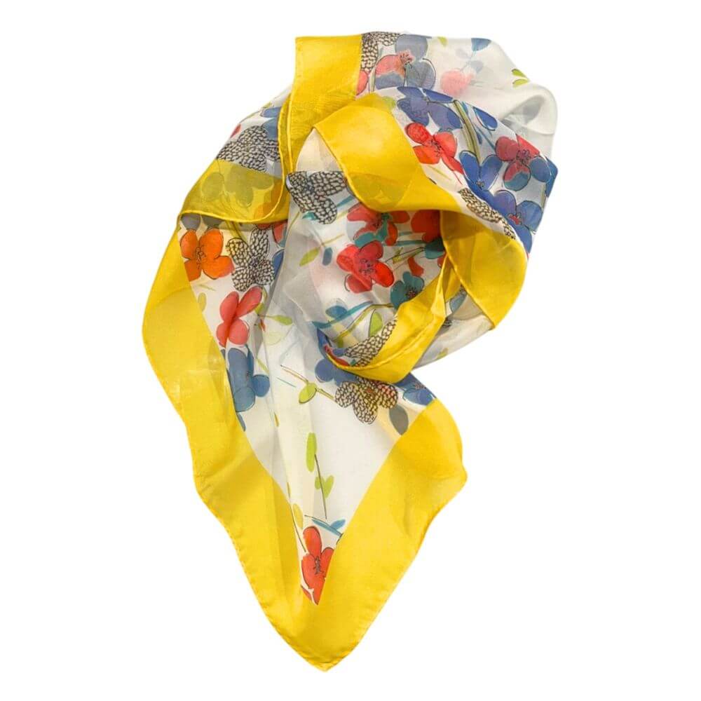 Borbonese Yellow Silk Women Scarf