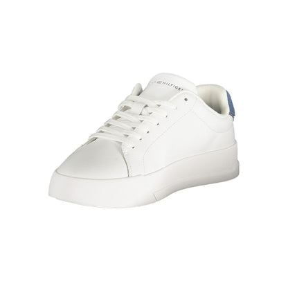 Tommy Hilfiger White Polyurethane Men's Sneaker
