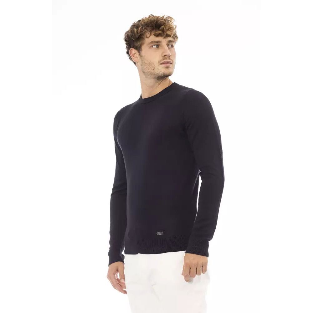 Baldinini Trend Blue Cashmere Sweatshirt