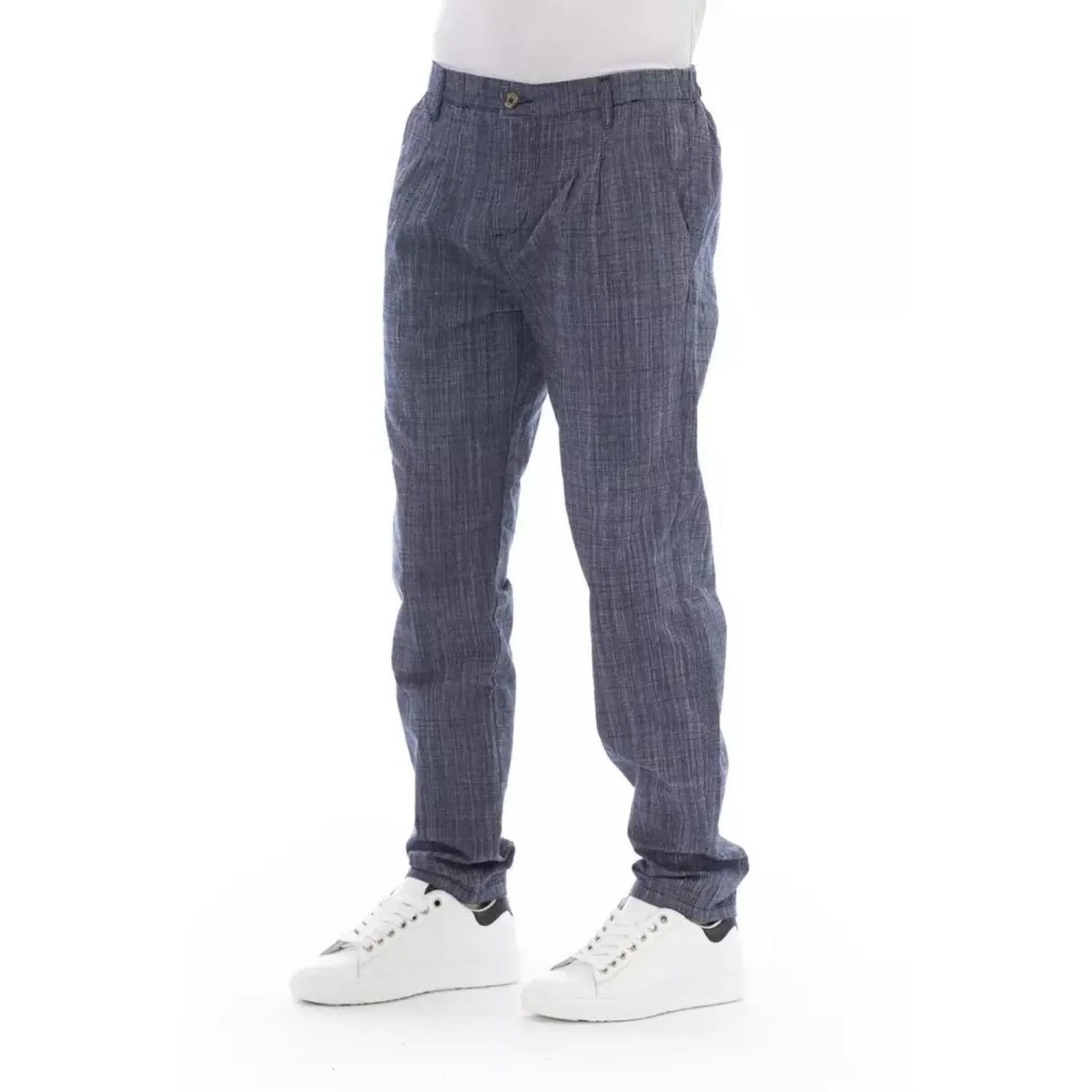 Baldinini Trend Blue Cotton Chino Pants
