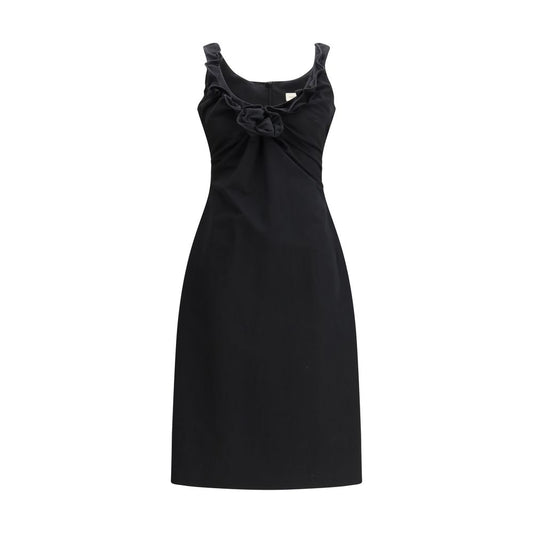 Magda Butrym Black Cotton Casual Dress 1728,72470364320,Black,Casual - Dresses - Clothing,Clothing,Dresses - Clothing,IT36 | XS,IT38 | S,Magda Butrym,New with tags,Short - Dresses - Clothing,Sleeveless - Dresses - Clothing,Women