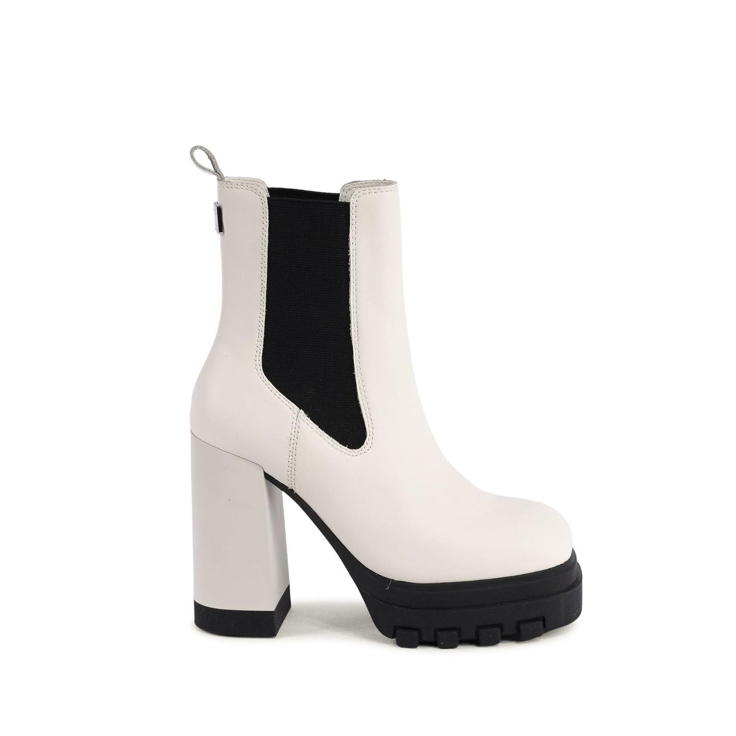 Tommy Hilfiger White Leather Ankle Boots